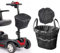 LTG Mobility Scooter Front Basket Bag Liner & Cover Waterproof Reflective Black (Black)