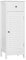 Yaheetech Bathroom Floor Cabinet Slim Wood Cabinet Hallway Storage Unit with Drawer & Shutter Door, 2 Shelves, MDF panels, 32 x 30 x 87 cm, White