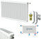 Belrad Typ 22 Universalheizkörper Ventilheizkörper Mittelanschluss mit 8 Anschlüssen 500 x 900 (HxB)-1345W