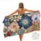 Ulticool Mikrofaser Handtuch - Blumen Natur Kunst - 160 x 80 cm - Leicht Reisehandtuch Schnelltrocknend Badetuch Strandhandtuch Saunatuch Microfaser Microfiber - für Reisen Haare Strand Yoga Sauna