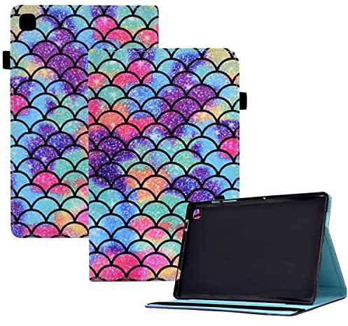 CXTcase Custodia per Samsung Galaxy Tab S5e 10.5 2019 (SM-T720/T725),PU Intelligente Tablet Cover Samsung Galaxy Tab S5e 10.5 2019,Tablet Custodia con Slot per Schede,Striscia Ondulata