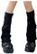 Longyangqk Scaldagambe da donna, scaldagambe in maglia a costine Harajuku kawaii tacchi alti stivali caldo fuzzy gamba anni '90 streetwear bambina