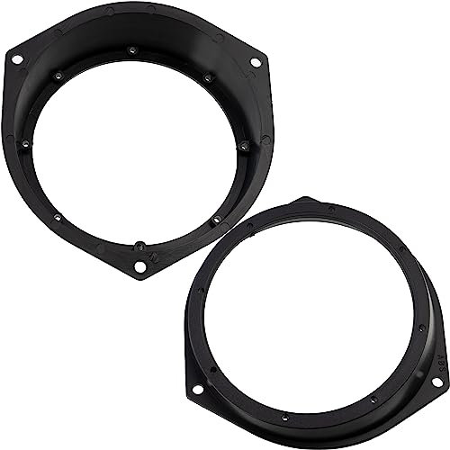 AERZETIX – C11625 – 2er-Satz Adapter/Halterungen für autolautsprecher Ø120 mm – montageseite an der hintertür – kompatibel mit Opel Astra G Omega B Vectra B Zafira, Renault Trafic II