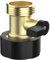 SMARDY Mini Messing Kugelhahn, 3/4 Absperrventil Wasserschlauchanschluss Absperrkugelhahn, Wasserhahnschlauchadapter