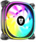 Nfortec Atria X ventilador RGB 120mm alto flujo aire 23dB 4 pines pwm radiadores refrigeración líquida negro