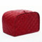 ZYWUOY Quilted Polyester Toaster Cover for Standard 2 4 Slice Toasters, Protects from Dust (Red L)