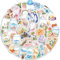 50PCS Cartoon Water Bottle Stickers for Kids Teens, Playful Vinyl Decal Pack for Laptops, Water Bottles Laptops Cups - Stickers for Boys, Girls Adults