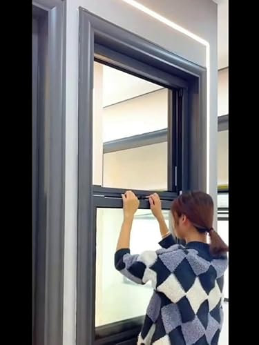 WLCGYD Fenster Window Kellerfenster Schiebefenster Aluminium-Schiebefenster, Horizontales Schuppenfenster Für Küche/Bad/Keller, Hühnerstallfenster Mit Lüftungsgittern(22 Wx 25 H)