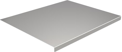 Cabilock Tabla de cortar de acero inoxidable apta para alimentos, superficie deslizante para amasar pastelería, protector de encimera para uso doméstico y restaurante