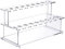 LOVIVER Wine Bottle Stopper Display Stand Storage Rack 2 Tier Transparent Display Stairs Organizer for Club Party Countertop Showcase, L