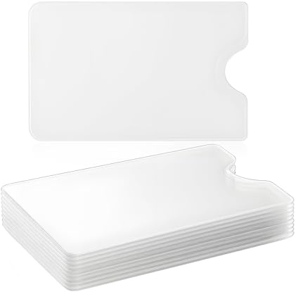 Keratobleem 10 x Porta Tessere Plastica Trasparente, per Tessera Sanitaria,Carta Auto,Carta di Assicurazione