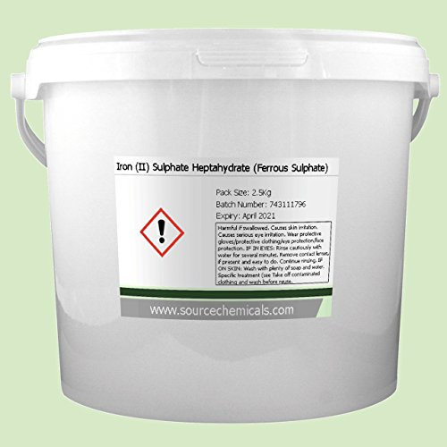 Iron II Sulphate Heptahydrate (Ferrous Sulphate) 2.5Kg Including Delivery
