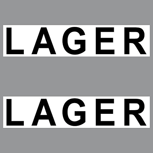 GreenIT 2 Sticker Lager PVC Aufkleber 20cm Hinweis Schild für Tür Tor Keller in Geschäft Arzt Praxis Kanzlei