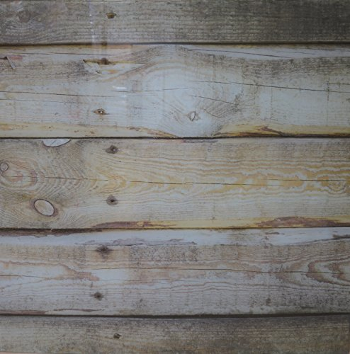 Glas Magnettafel - Memo-Board Holzwand braun 50 x 50 cm