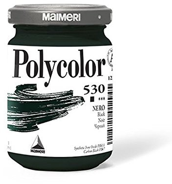 Maimeri Polycolor Vasetto 140 ml. (Nero)