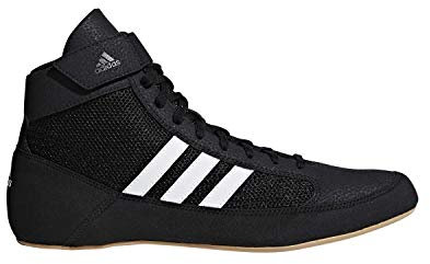 adidas HVC2 Wrestling-Schuhe, mit Knöchelriemen, 2 Farben AQ3325, Schwarz (schwarz), 50 EU