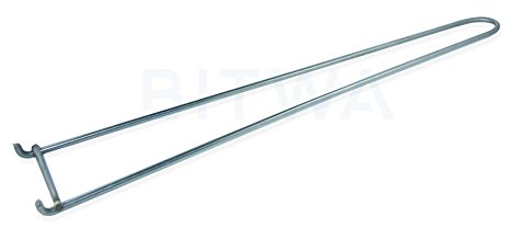BitWa Griff für Grillrost Edelstahl Grillrostheber Handgriff Grillgitter Griff Lifter Rostheber Grillgriff massiv