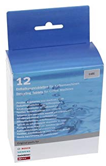 Bosch Entkalkungstabletten für Kaffeemaschinen und Wasserkocher 1 x 12 Stück