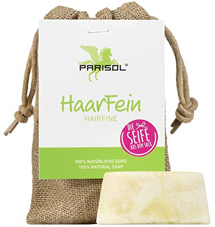 Parisol HaarFein Die Seife aus dem Sack | 100% natürliche Seife für die Fellpflege des Pferdes | Für Fell, Mähne und Schweif (100 g)