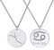 ChicSilver Krebs Kette Sternzeichen Anhänger 925 Silber Horoskop Anhänger für Damen mädchen Frauen