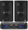 VONYX 2x SL10 10 Portable Bedroom DJ Party Speakers + Amp Disco System 500W