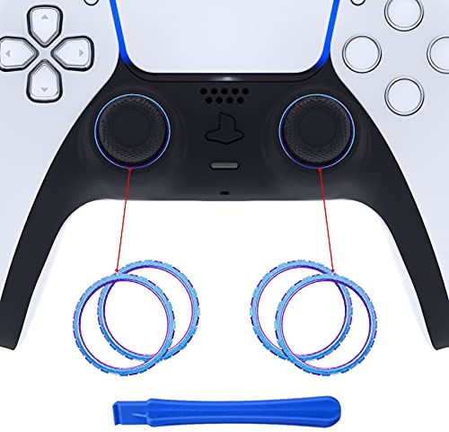 eXtremeRate Chameleon Accessoires de rechange pour manette DualSense 5 PS5 Violet/bleu brillant