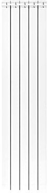 Fondital 82LAM01405 Radiatore in alluminio estruso Garda DUAL 80, 1600 mm, 5 elementi, bianco