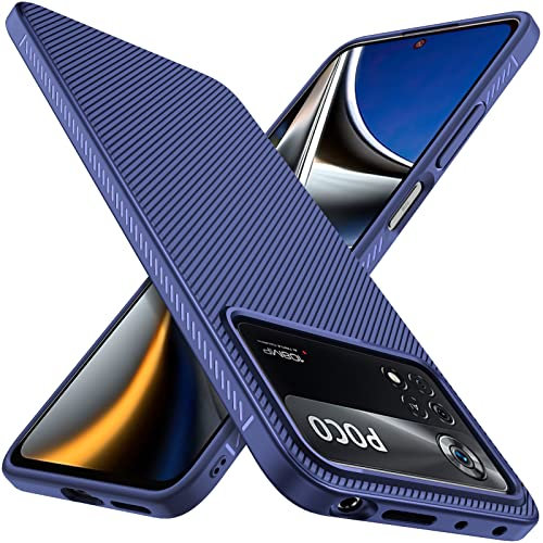 iBetterTEC Coque Compatible avec Xiaomi Poco X4 Pro 5G, Coque TPU Housse Silicone Ultra Mince, Anti-Choc Durable, Compatible avec Xiaomi Poco X4 Pro 5G Smartphone.Bleu