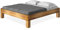 moebel-eins CURBY 4-Fuß-Bett ohne Kopfteil, Material Massivholz, rustikale Altholzoptik, Fichte, 200 x 220 cm, vintage, Standardhöhe