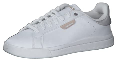 Adidas Damen Court Silk Shoes, Cloud White/Cloud White/Taupe met, 39 1/3 EU