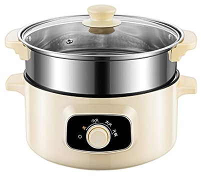 Pentola da zuppa Pentola elettrica multifunzionale Pentola elettrica integrata for uso domestico Pentola elettrica antiaderente Padella elettrica Dormitorio Pentola elettrica piccola Piroscafo elettri