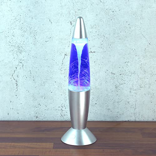 SATISFIRE ROCKET LAMP - Lavampe - Touchsensor - USB - Farbwechsel oder feste Farbe - Dekolampe (TORNADO Wirbel RGB)