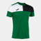 Joma Herren Kurzarmshirt Mann Crew V Tshirt, Grün/Schwarz/Weiß, 3XL EU