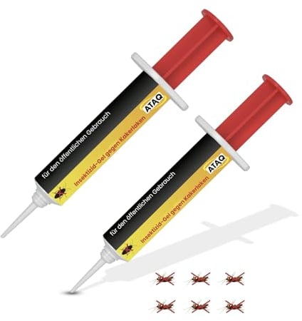 ATAQ - Cebo Profesional Potente Anticucarachas Gel 10g - Cucarachas - Insecticida - Erradicador Eficaz - Elimina Cucarachas Rápidamente - Fórmula Profesional - Resultados Rápidos
