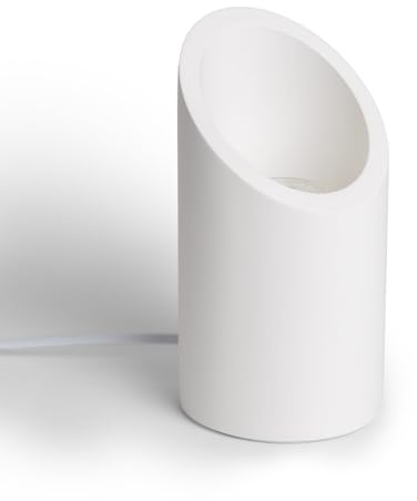 LEDKIA Tischlampe aus Gips Rise Uplighter Weiß