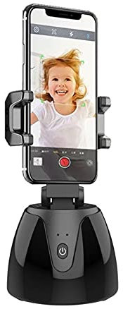 HUIOP Object Tracking Holder Selfie Stick Rotation Auto Face Object Tracking Release Your Hands Wireless BT Connection for all phones Intelligent Camera AI Composition for 1/4in Screw