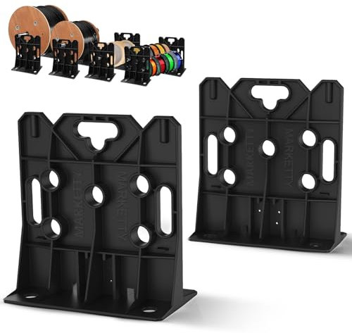MARKETTY Multi Purpose Wire Dispenser, Wire Spool Caddy, Holds Spools Up to 34 In Diameter, Load Capacity 330 LBS, Black