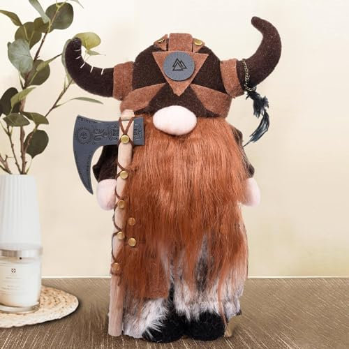 tongfeng Viking Gnomes Plush | Gnomes Doll Viking | Handmade Swedish Gnomes Plush | Doll Home Plush Gnomes Ornaments For Gonks | Cute And Fun Handmade Garden Decor Outdoor Resin Statue