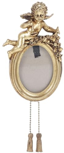 HOLIDYOYO Vintage Engelfoto-rahmen Mit Reliefdesign Aus Kunstharz Wandbehang Kleiner Bilderrahmen Für Stilvolle Fotoanzeige Europäischer Look Langlebig Und Funktional