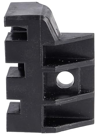 easyPART passend für Amica 8512520 Aufhängung links für Türglas an Backofen | Herd, Ofen, Backröhre, 8050963, 8050965, aus schwarzem Kunststoff. Passende rechte Halterung hat die Herstellernummer 8512519