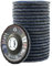Merryland Dischi Lamellari 115 Ferro Metallo per Smerigliatrice Angolare, 115mm Grana 40 T29 Disco Lamellare 20 Pezzi, Corindone Zirconio Blu Acciaio INOX Dischi Abrasivi, Craft-Line FC1107214-20