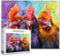 Tucocoo 1000 Piece Jigsaw Puzzle for Adults - Watercolor Painting of Chickens - Farm Animals - Game Nights - Roosters - Colorful Art - Wall Decoration