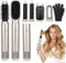 Towwoo Cepillo Secador de Pelo 6 en 1, 1200 W Cepillo de Aire Caliente con 6 Accesorios para Seca, Alisa, Moldea, Volumen, Iones Negativos, Rizador, Peine Alisador, Rizador para Todo Tipo de Cabello