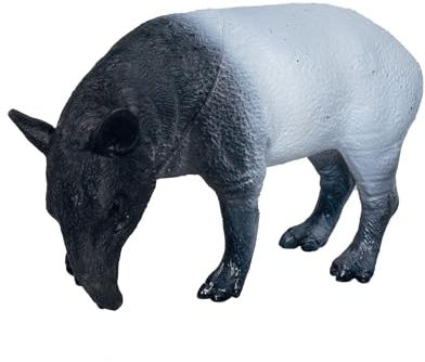 Deluxebase Mini Animal Adventure Replicas- Tapir Handbemalte realistische Tapir-Figur. Kleine Plastik-Tierfiguren. Ideal Zoo Tier Spielzeug & Geschenke für Kinder.