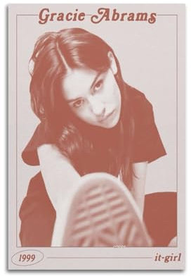 Gracie Abrams, gedrucktes Albumcover, signiertes Poster, Musikalbum-Cover-Poster, Pop-Hip-Hop-Rap-Sänger-Star, Musikposter, ästhetische Leinwand, Wandkunst für Mädchen und Jungen, Teenager,