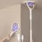 2-Pack GeckoMan Cabeza Giratoria Raqueta Mosquitos Eléctrica Recargable Raqueta Matamoscas Eléctrica Matamoscas Eléctrico Mata Moscas, con 2 Extensiones Telescópicas