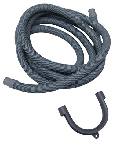 Lurrose Washing Machine Drain Hose Extension Pipe with U Shape Holder Flexible Outlet Tube Durable Pipe for Easy Installation and Leak Prevention