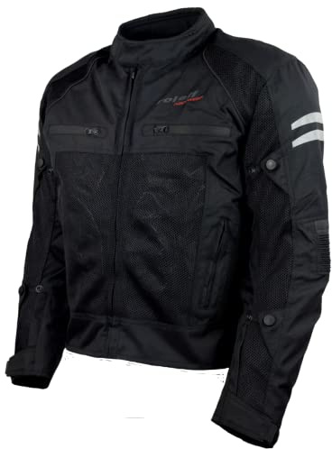 ROLEFF Motorradjacke RO613 Mesh Herren Sommerjacke mit Belüftung & Klimamembrane – Atmungsaktiv, Leicht, Größen S bis 7XL, auch in großen Größen