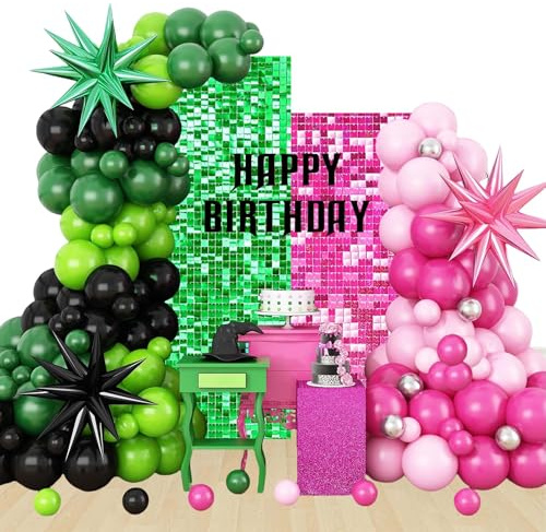 Geburtstags Dekoration Witch Luftballons Girlanden Bogen Set Folienballons Geburtstags Party Zubehör