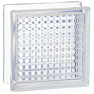 Vitrobrique neutre croisé cm. 19x19x8 - boîte 5 pièces